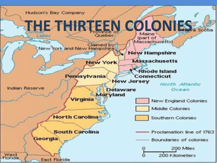 Thirteen colonies map with rivers