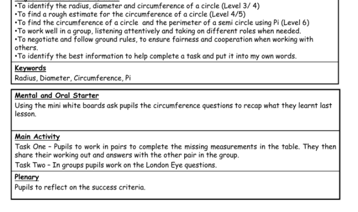 Lesson 1 homework practice circumference answer key