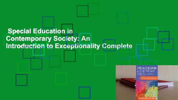 Special education in contemporary society: an introduction to exceptionality