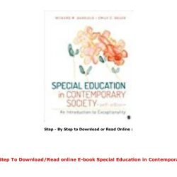 Special education in contemporary society: an introduction to exceptionality