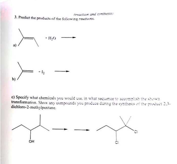 Sn2 reaction following predict transcribed text show